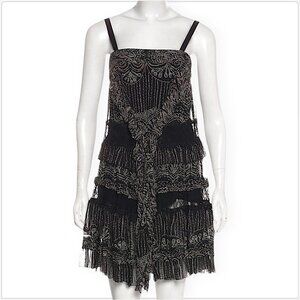 Diane Von Furstenberg DVF Taleen Dress Silk Tiered Ruffle Lace $425 NWT New 4